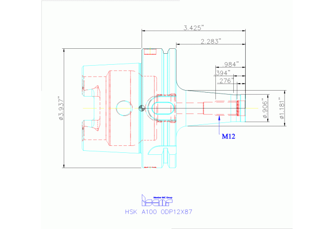 HSK A100 ODP12X87