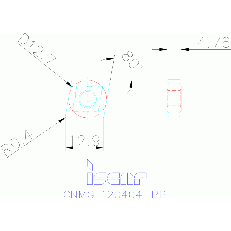 CNMG 120404-PP IC907