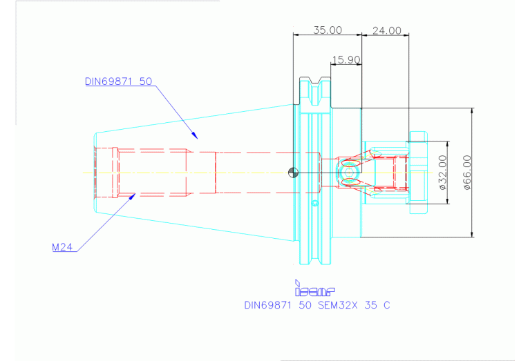 DIN69871 50 SEM32X 35 C