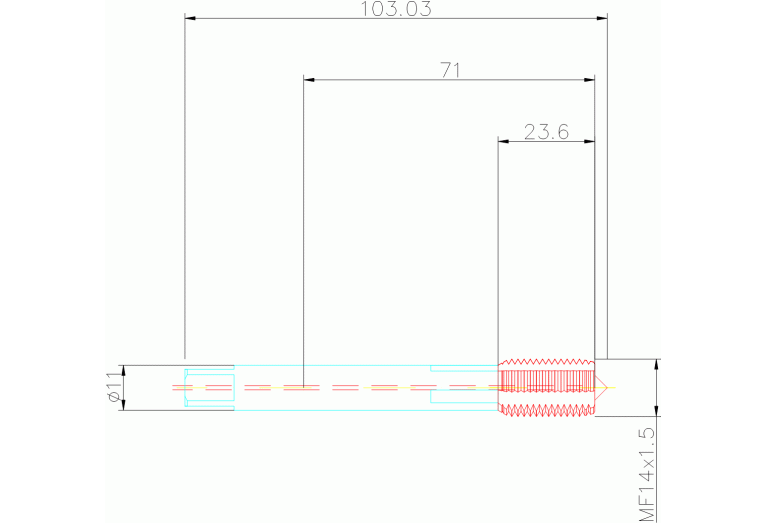 T100-KM105DB-M14X150A110