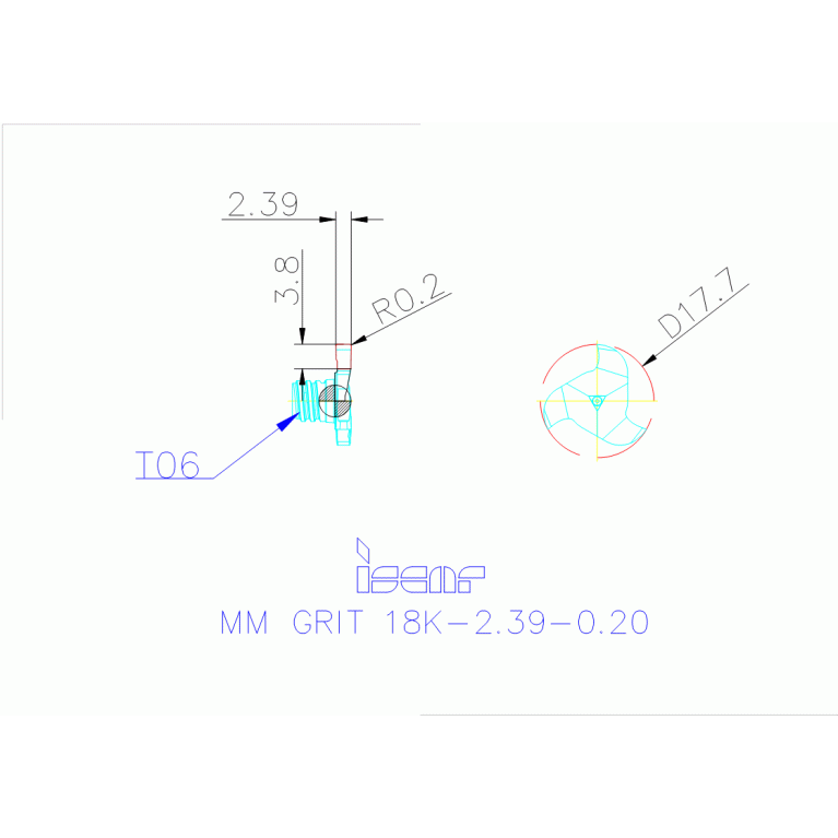 MM GRIT 18K-2.39-0.20 IC528