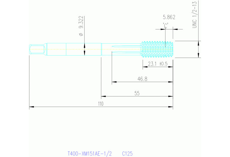 T400-XM151AE-1/2 C125