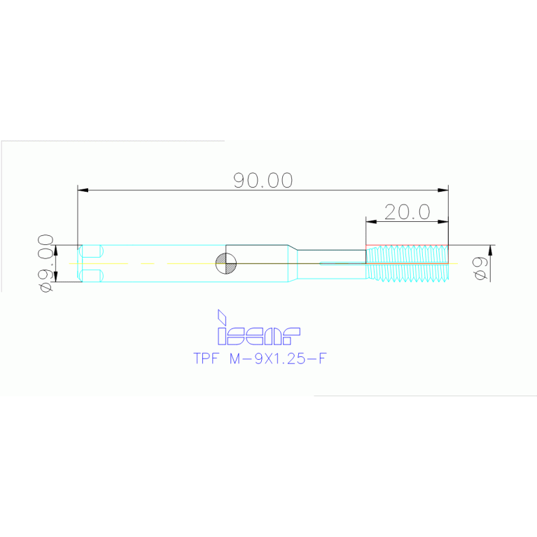 TPF M-9X1.25-F HETI