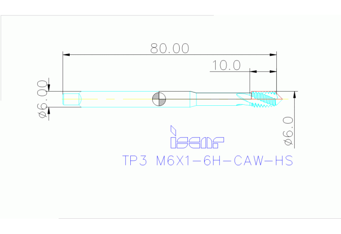 TP3 M6X1-6H-CAW-HS