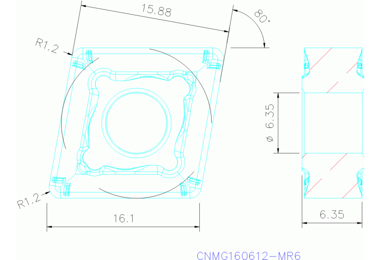 CNMG160612-MR6 TP1500