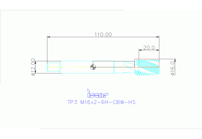 TP3 M16X2-6H-CBW-HS
