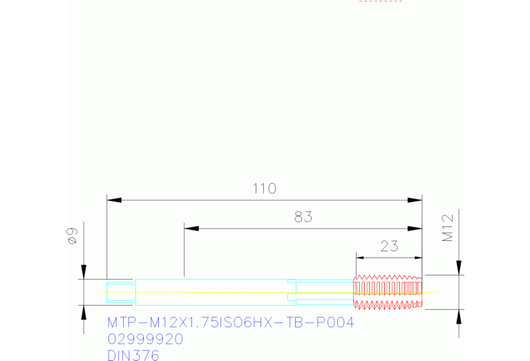 MTP-M12X1.75ISO6HX-TB-P004