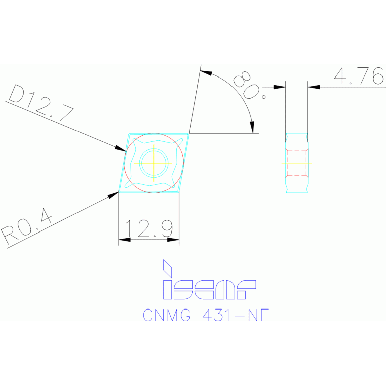 CNMG 120404-NF IC907