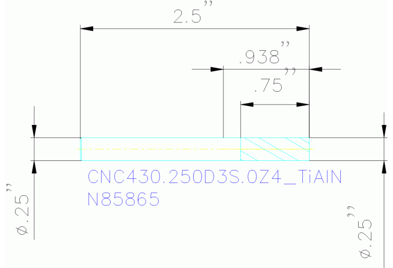 CNC430.250D3S.0Z4 TIALN