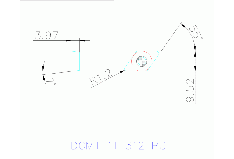 DCMT 11T312 PC TT9080
