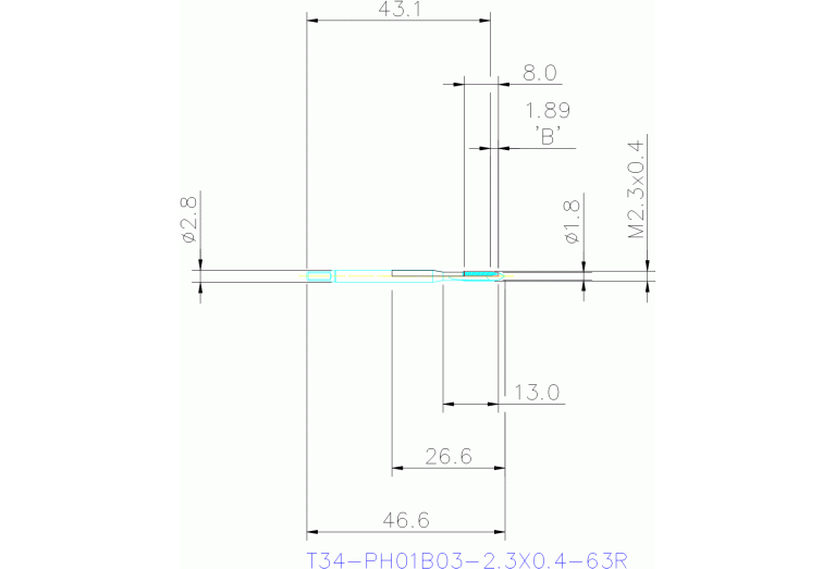 T34-PH01B03-2.3X0.4-63R