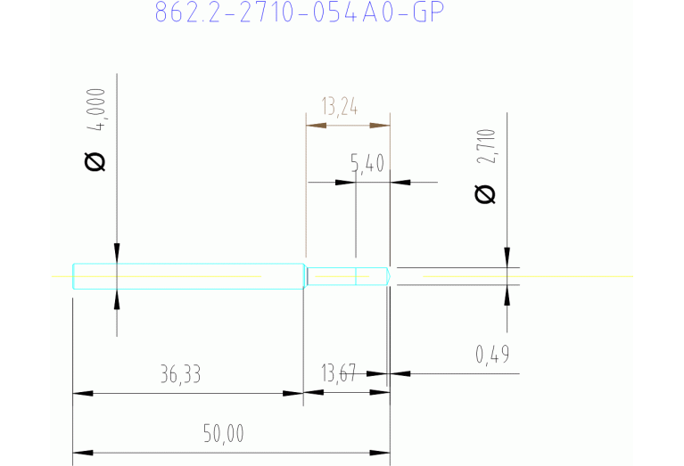 862.2-2710-054A0-GP X2BL