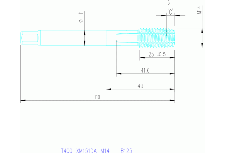 T400-XM151DA-M14 B125