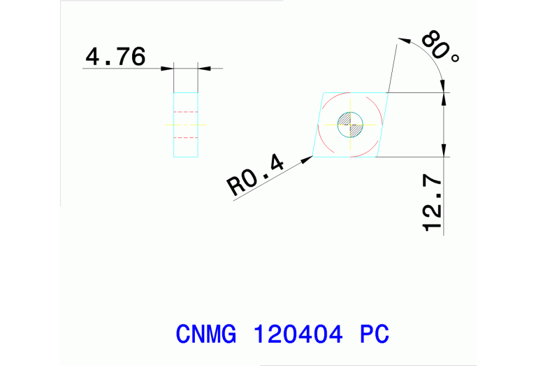 CNMG 120404 PC TT9080