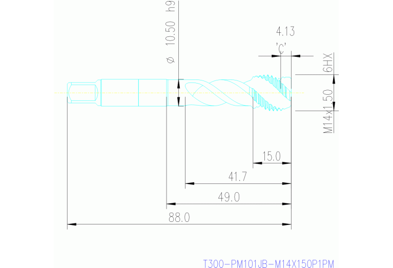 T300-PM101JB-M14X150P1PM