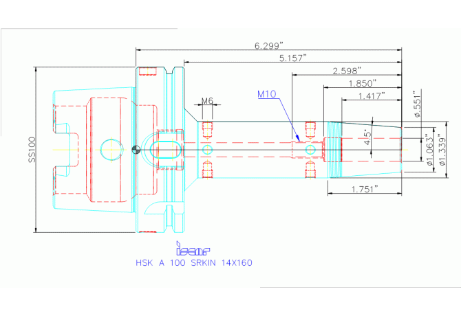 HSK A100 SRKIN14X160