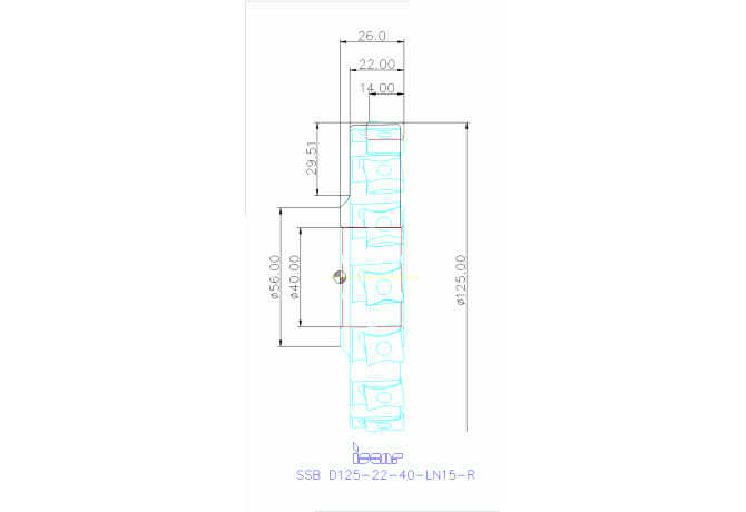 SSB D125-22-40-LN15-R