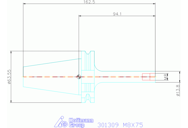 301309 M8X75