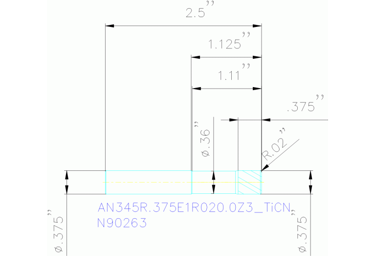 AN345R.375E1R020.0Z3 TICN