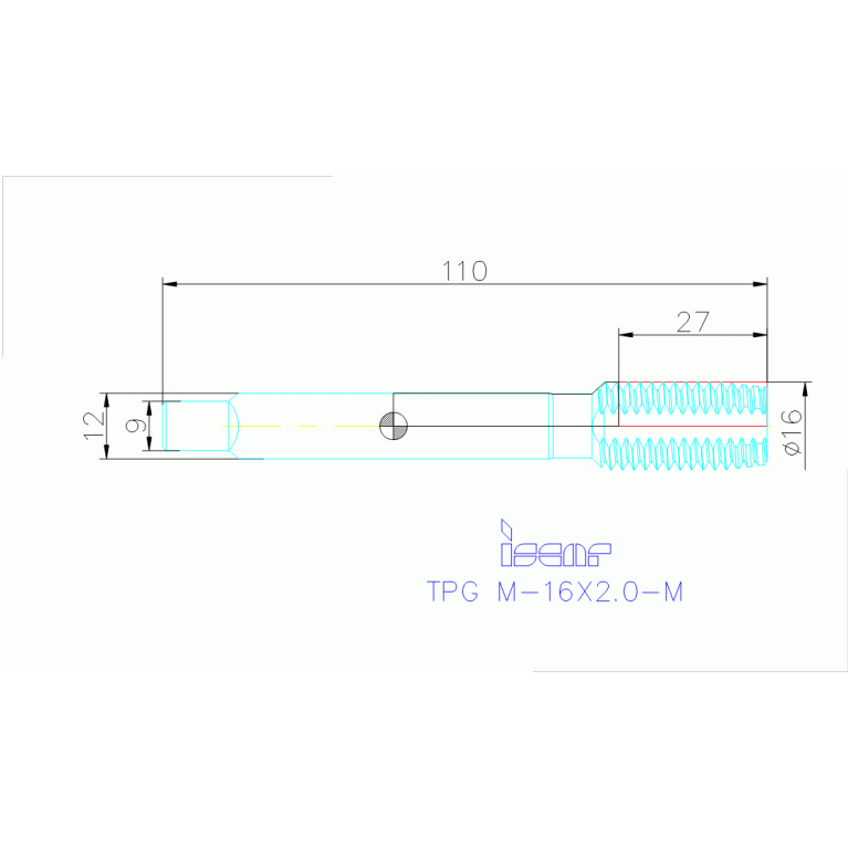 TPG M-16X2.0-M HETI