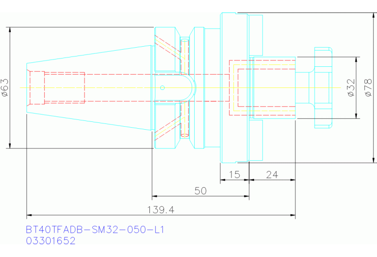 BT40TFADB-SM32-050-L1