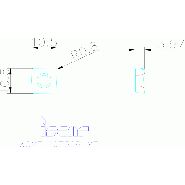 XCMT 10T308-MF IC908
