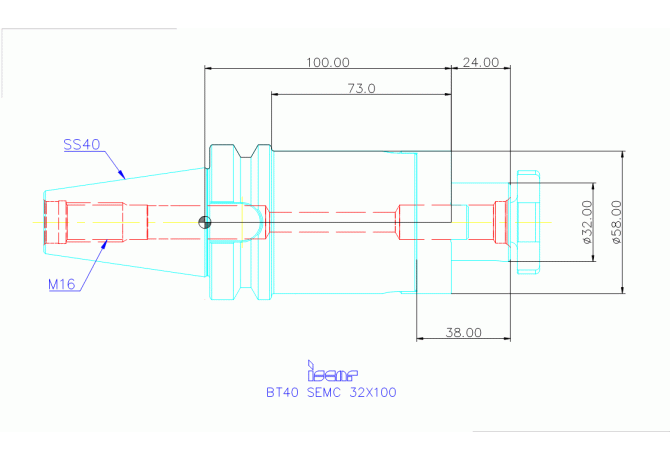 BT40 SEMC 32X100