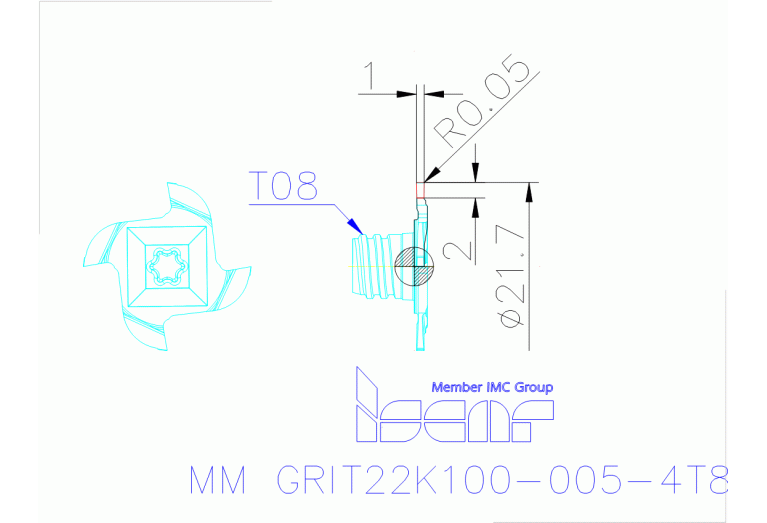 MM GRIT22K100-005-4T8 IC908