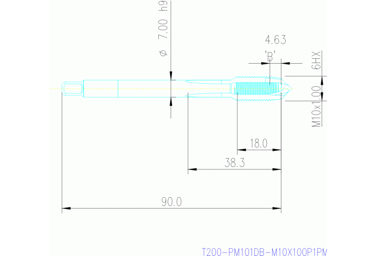 T200-PM101DB-M10X100P1PM