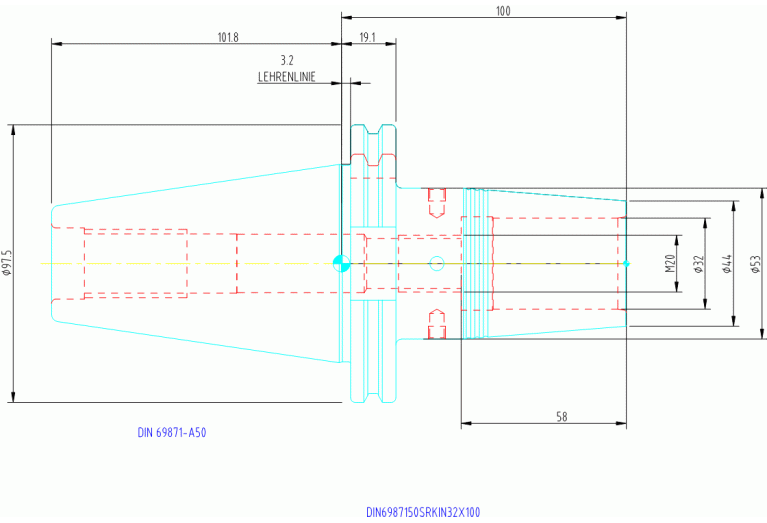 DIN6987150SRKIN32x100