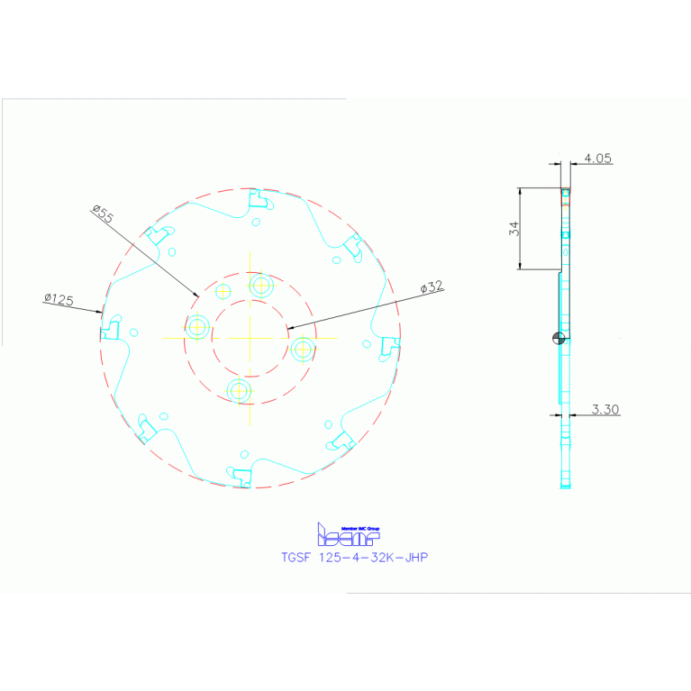 TGSF 125-4-32K-JHP