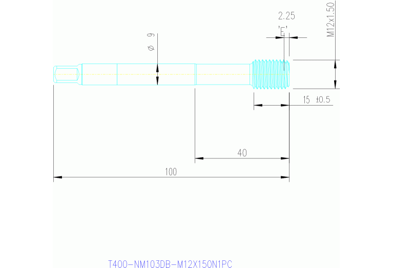 T400-NM103DB-M12X150N1PC
