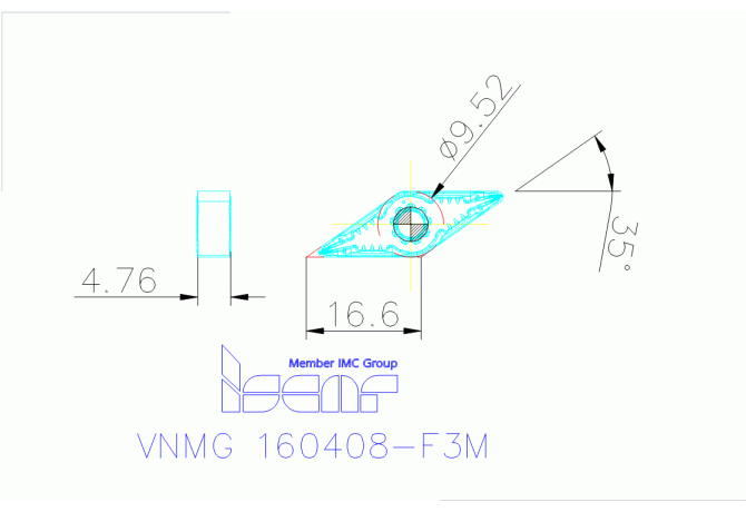 VNMG 160408-F3M IC830