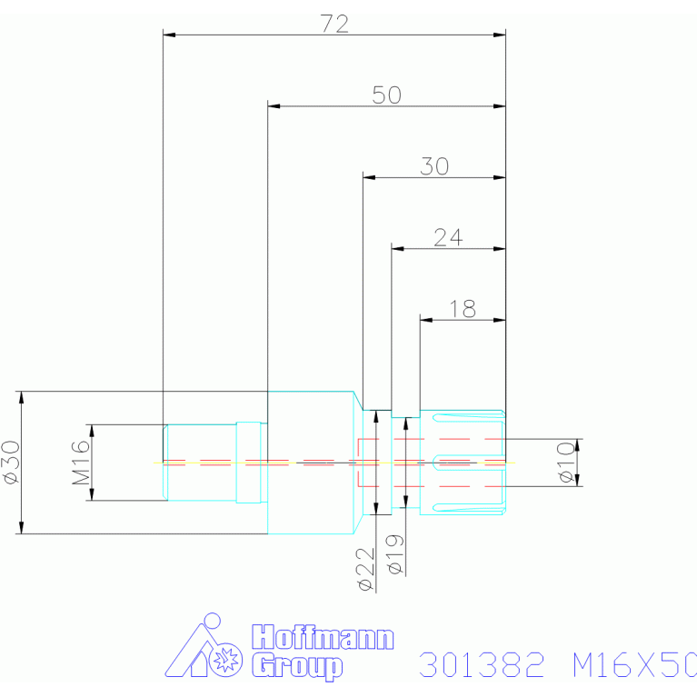 301382 M16X50