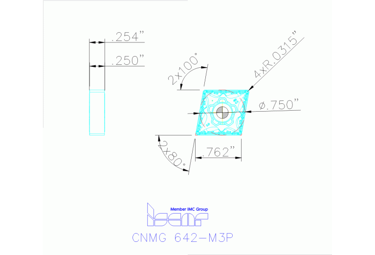 CNMG 190608-M3P IC807