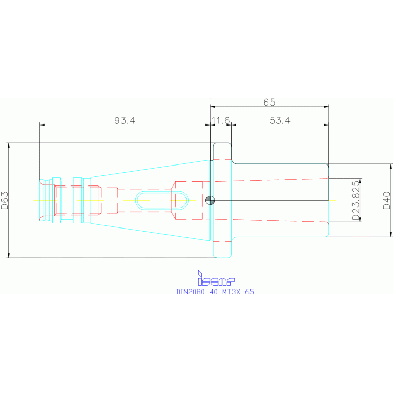 DIN2080 40 MT3X 65