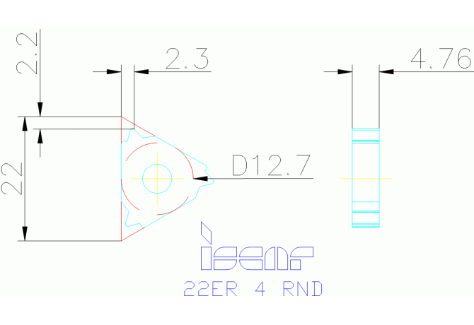 22ER 4 RND IC50M