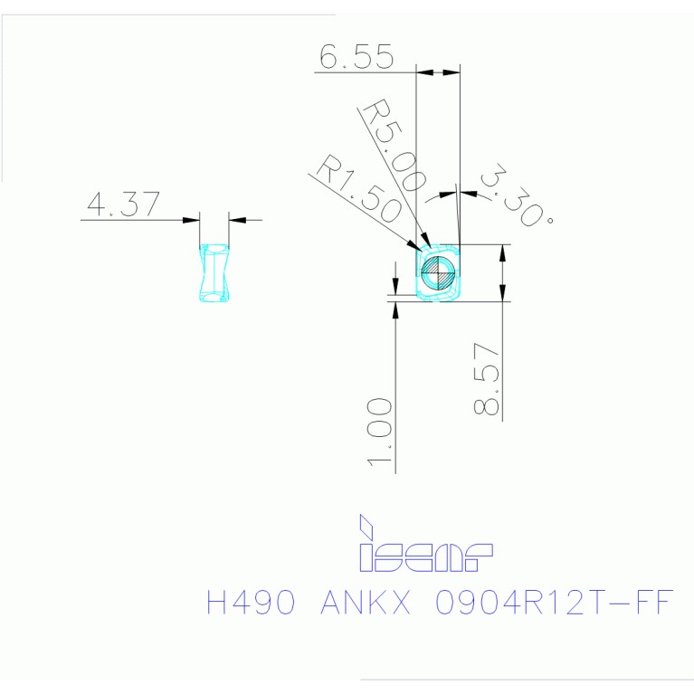 H490 ANKX 0904R12T-FF IC830