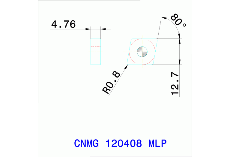 CNMG 120408 MLP TT8125B