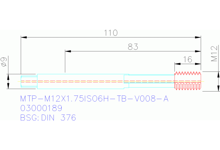 MTP-M12X1.75ISO6H-TB-V008-A