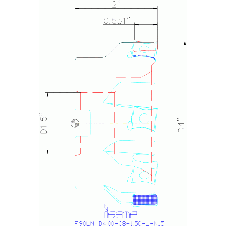 F90LN D4.00-08-1.50-L-N15