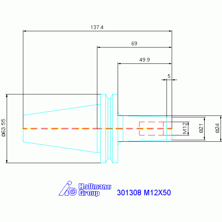 301308 M12X50