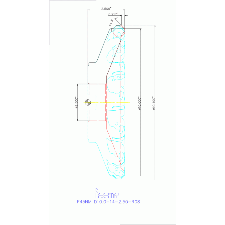 F45NM D10.0-14-2.50-R08