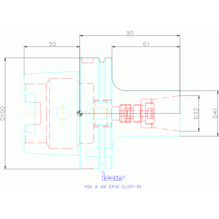 HSK A 100 ER32 CLICK-IN