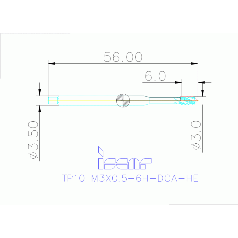 TP10 M3X0.5-6H-DCA-HE