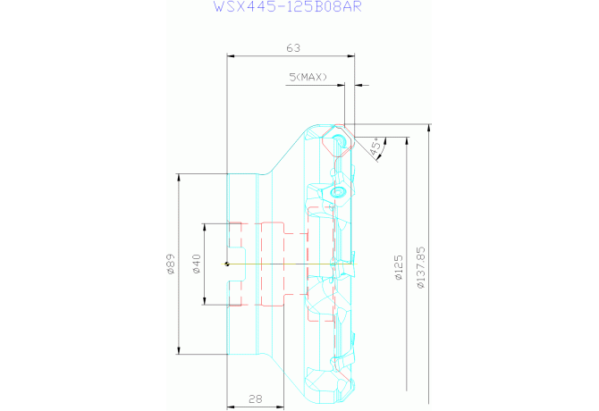 WSX445-125B08AR