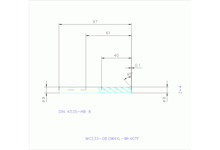 MC233-08.0W4XL-WK40TF