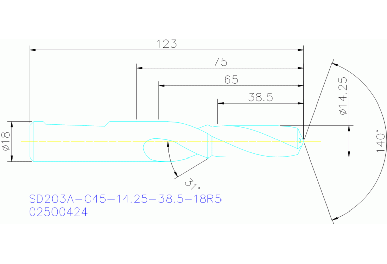 SD203A-C45-14.25-38.5-18R5