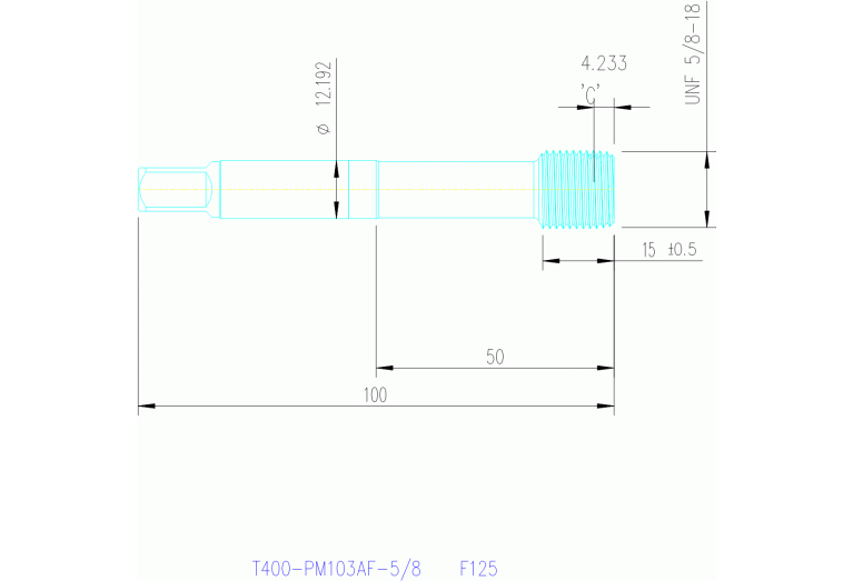 T400-PM103AF-5/8 F125