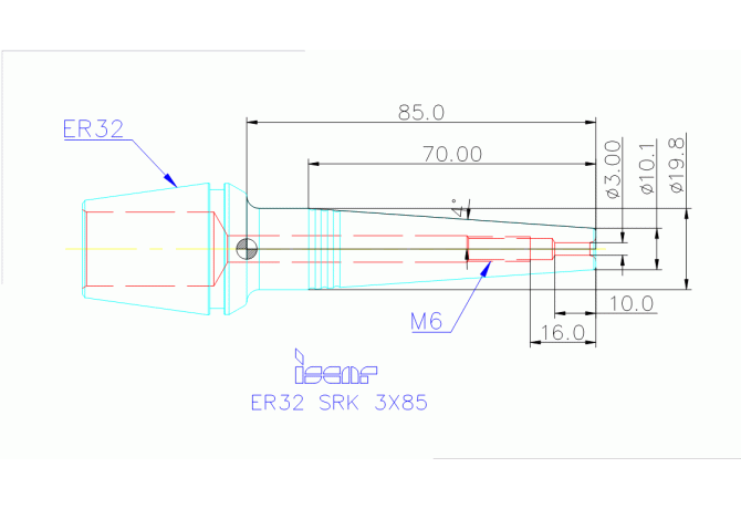 ER32 SRK 3X85